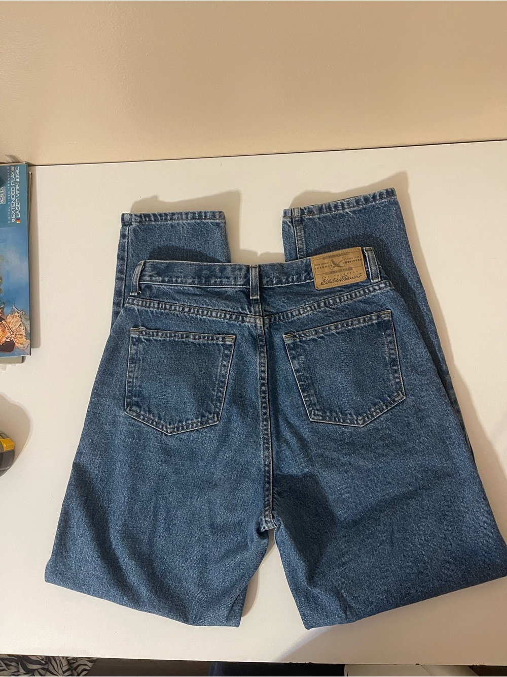 Eddie Bauer vintage women's Dark Blue Straight-Leg Jeans